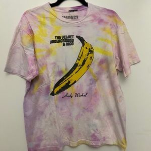 Hand dyed vintage velvet underground t shirt